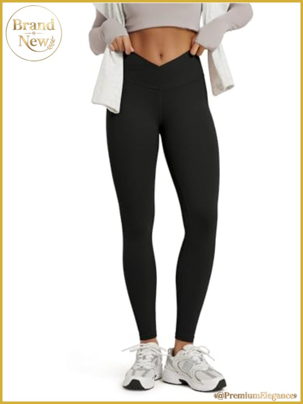 Buttery Soft Cross Waist High Rise Leggings 28 Inseam Yoga Lounge Pants
